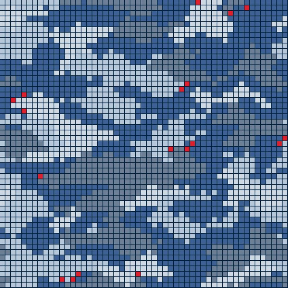 motif de répétition sans couture de camouflage pixélisé vecteur