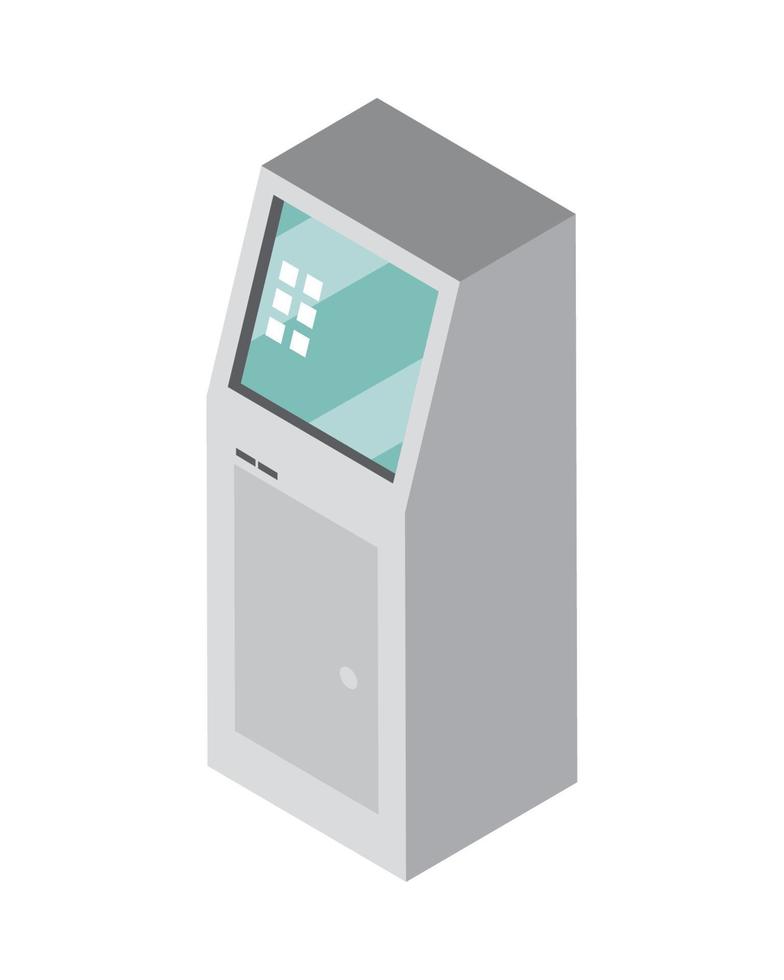 distributeur automatique de billets vecteur