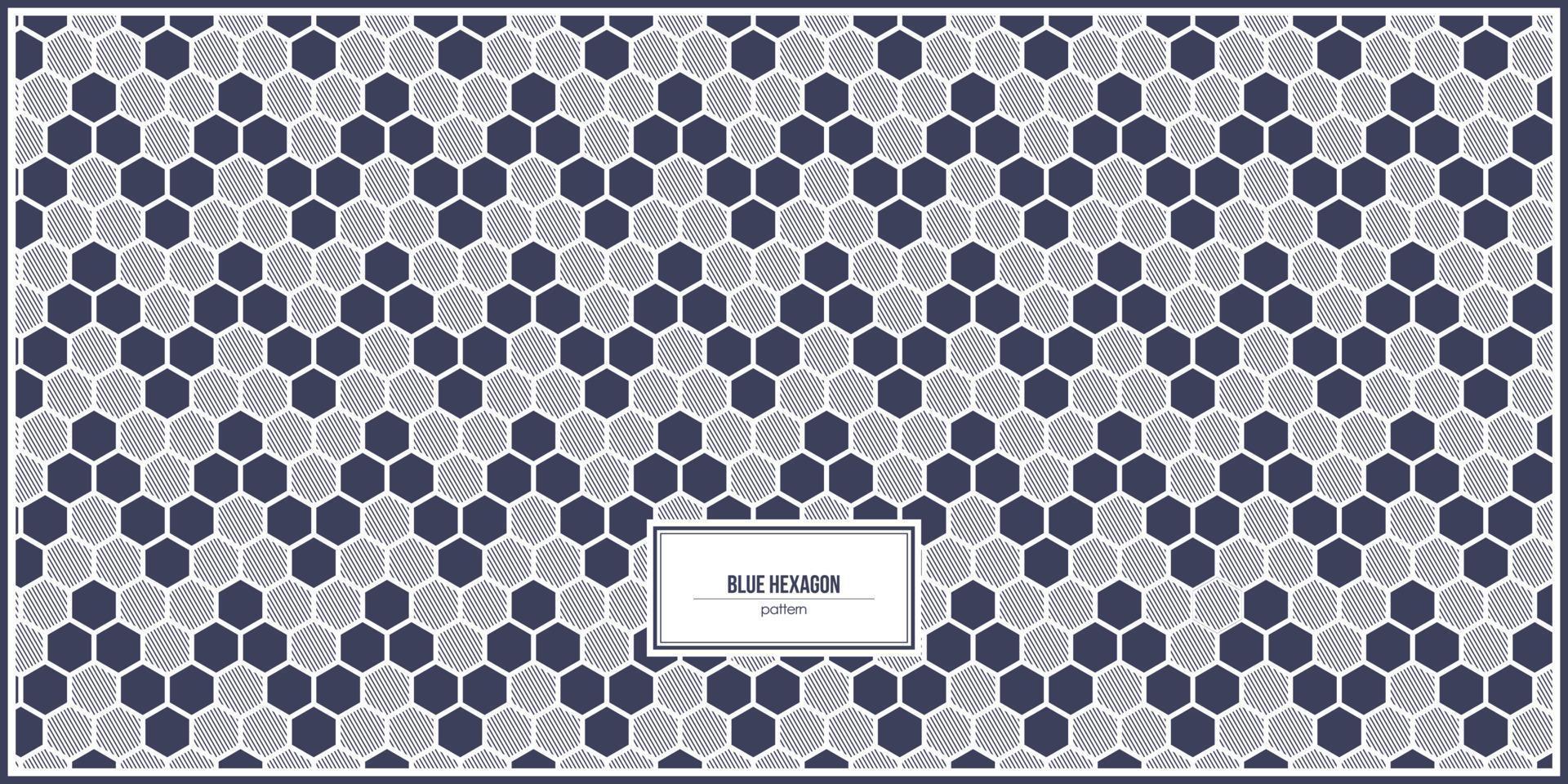 motif hexagonal bleu avec couleur de remplissage aléatoire vecteur