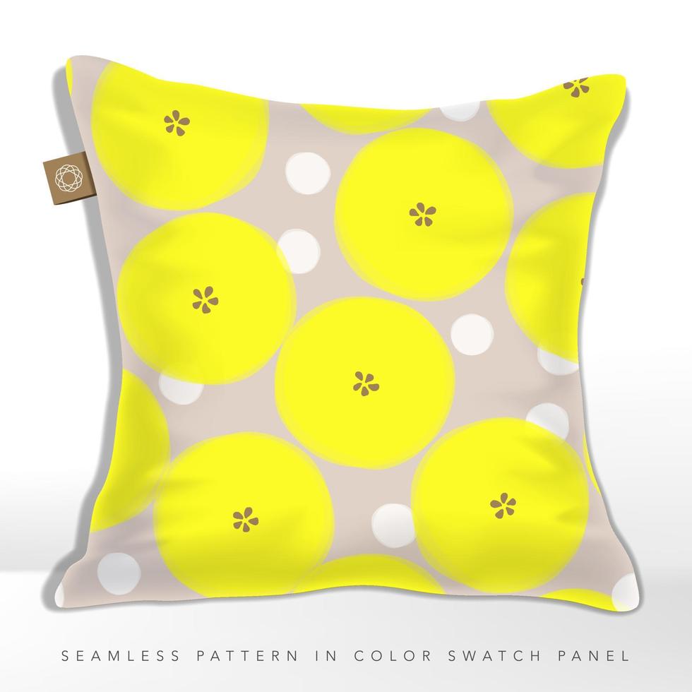 vecteur style japonais printemps ou automne minimal ou abstrait motif floral harmonieux sur fond jaune et beige néon.