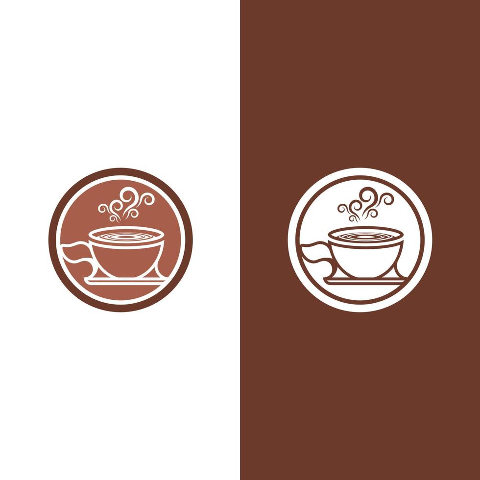 modèle de logo de tasse à café vecteur