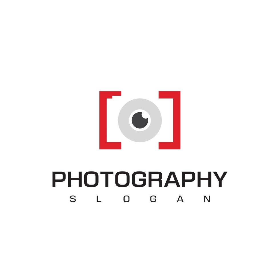 modèle de logo de photographie vecteur