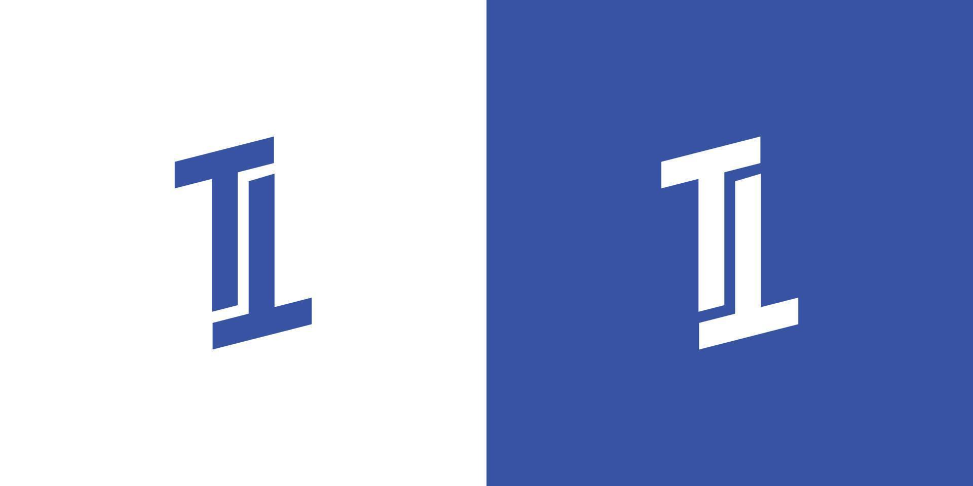 création de logo tt simple et moderne vecteur