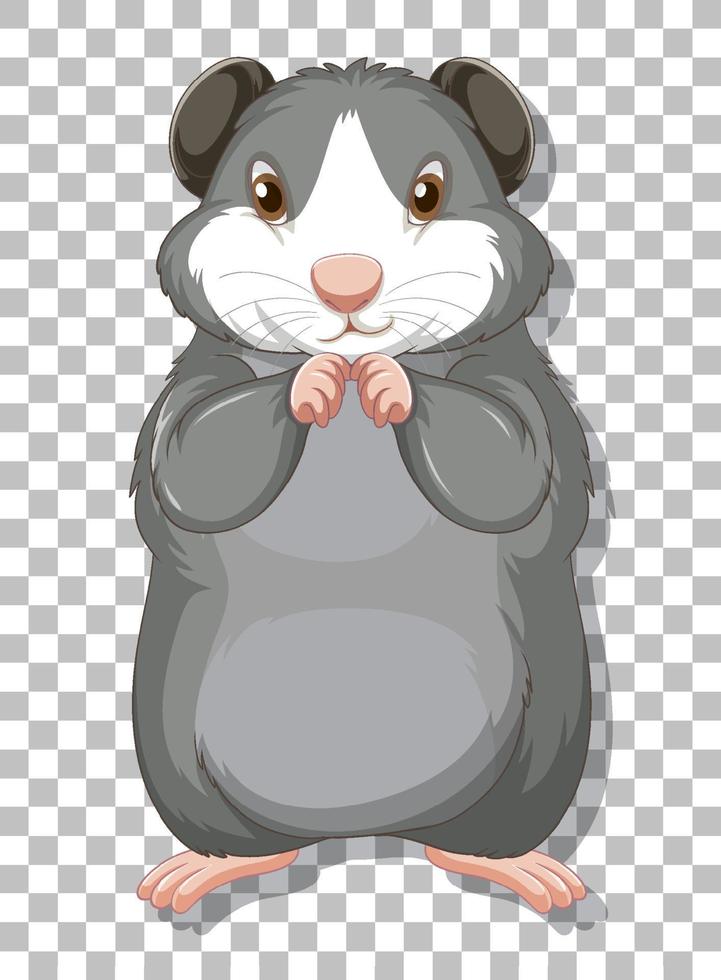 hamster en style dessin animé vecteur