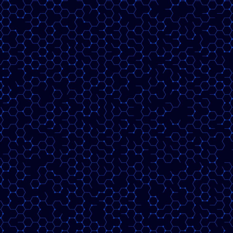 fond hexagonal bleu vecteur