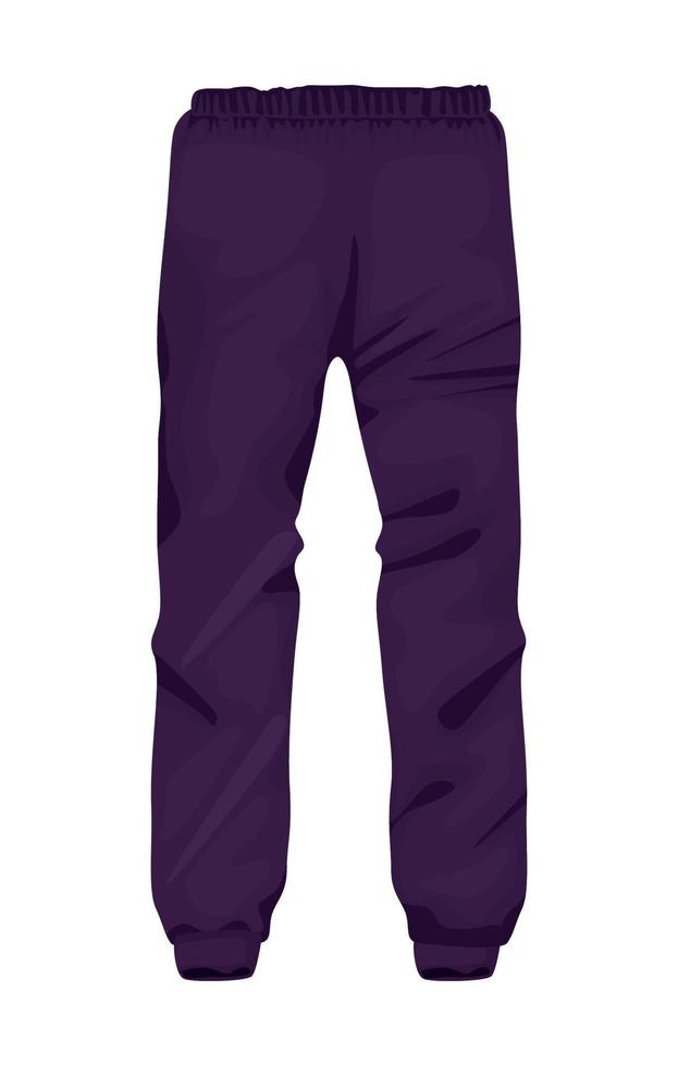 tenue de sport jogger violet vecteur