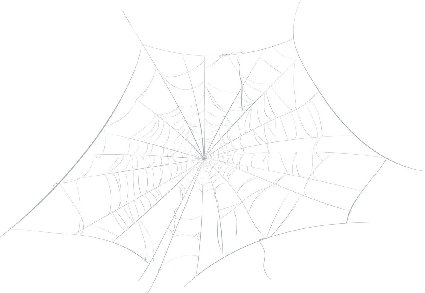décoration de vacances halloween toile d'araignée. vecteur