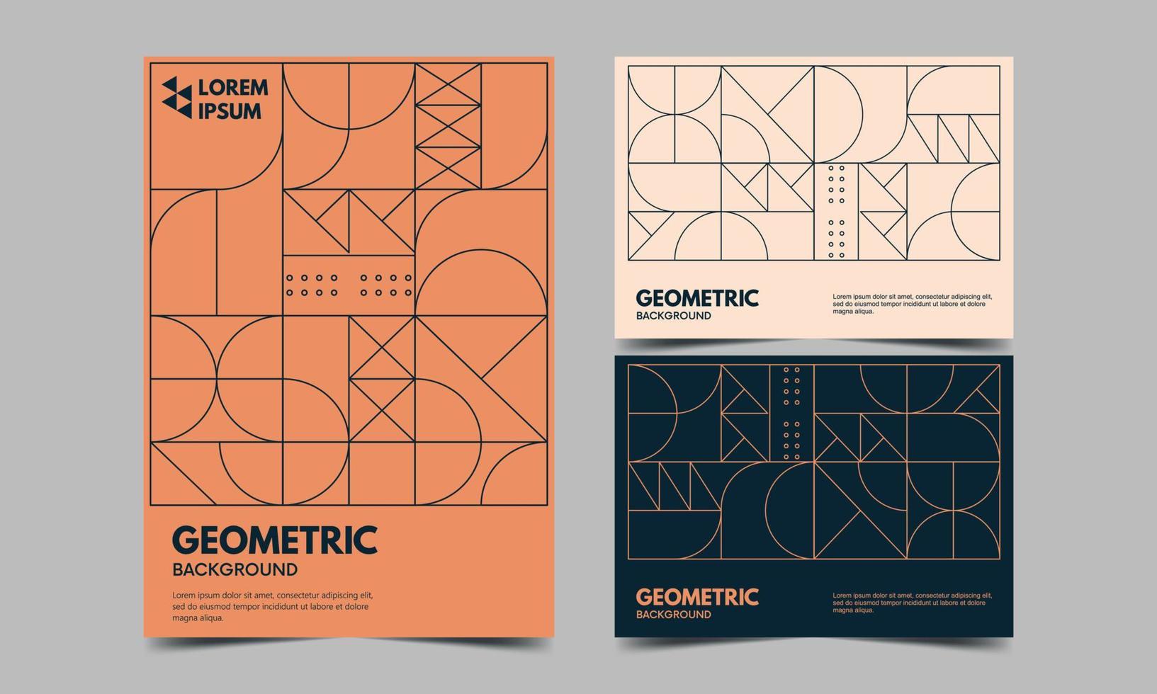 modèle de fond géométrique abstrait vecteur