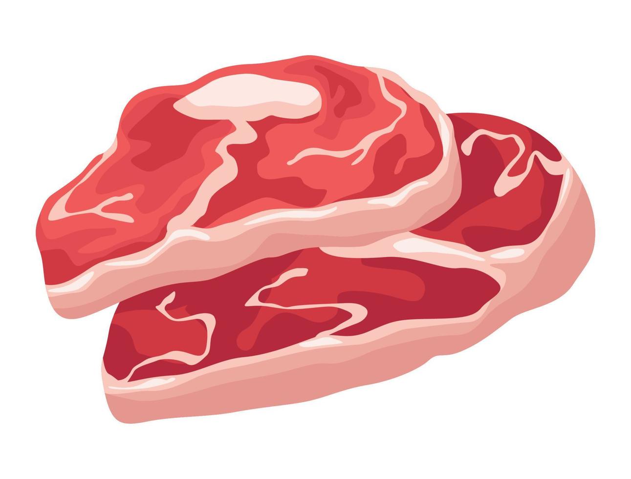 protéine de steak de boeuf vecteur