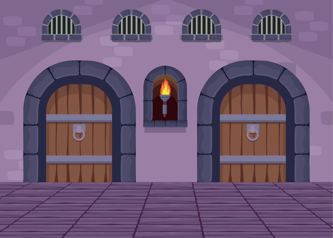 portes du château violet vecteur