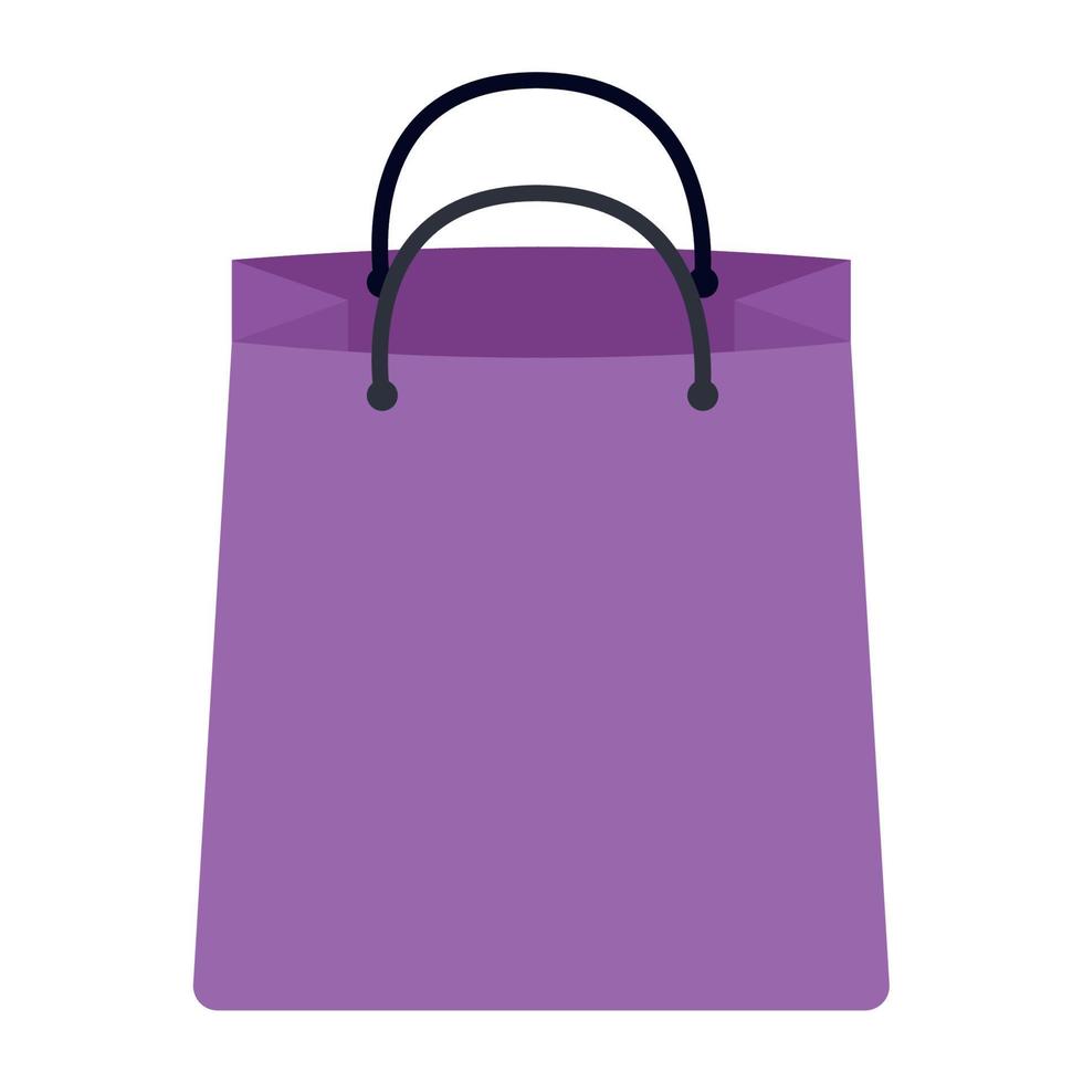 sac à provisions violet vecteur