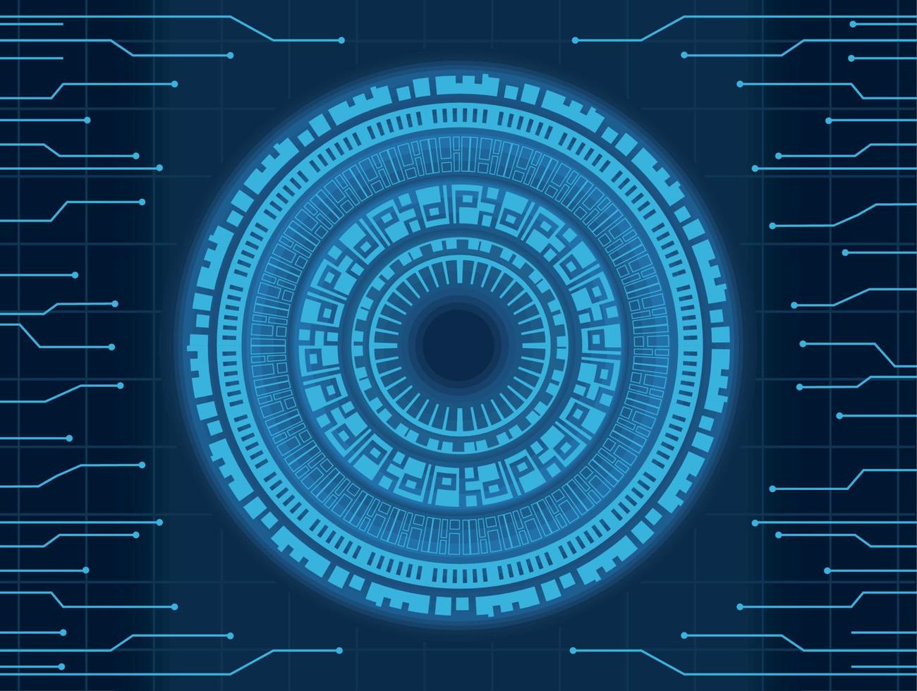 technologie réaliste de lentille optique vecteur