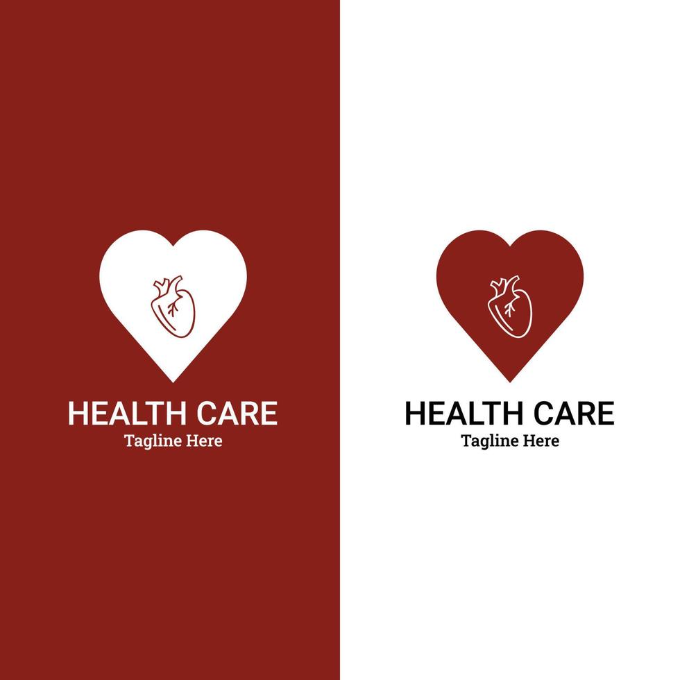 icône de coeur avec stéthoscope. modèle de logo médical santé conception d'illustration vectorielle vecteur