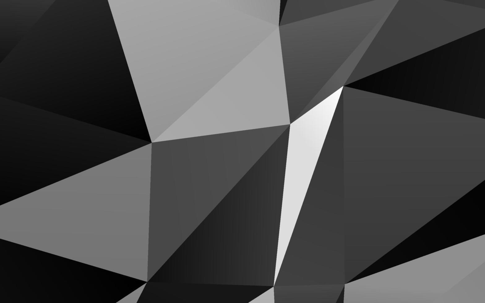 argent foncé, couverture low poly vectorielle grise. vecteur