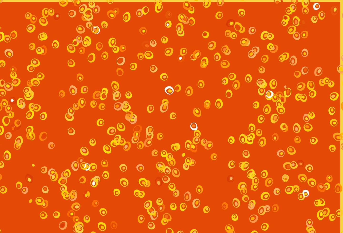 texture vectorielle jaune clair et orange avec des disques. vecteur