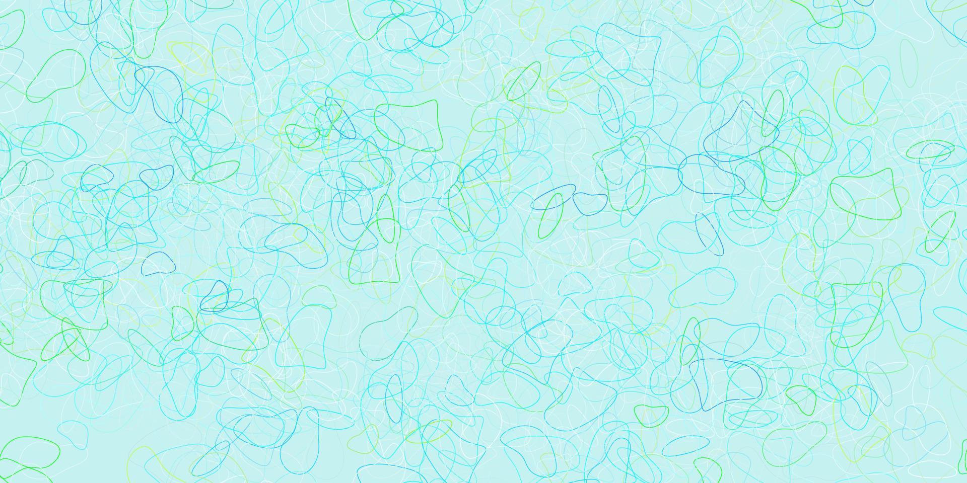 fond de vecteur bleu clair, vert avec des formes aléatoires.