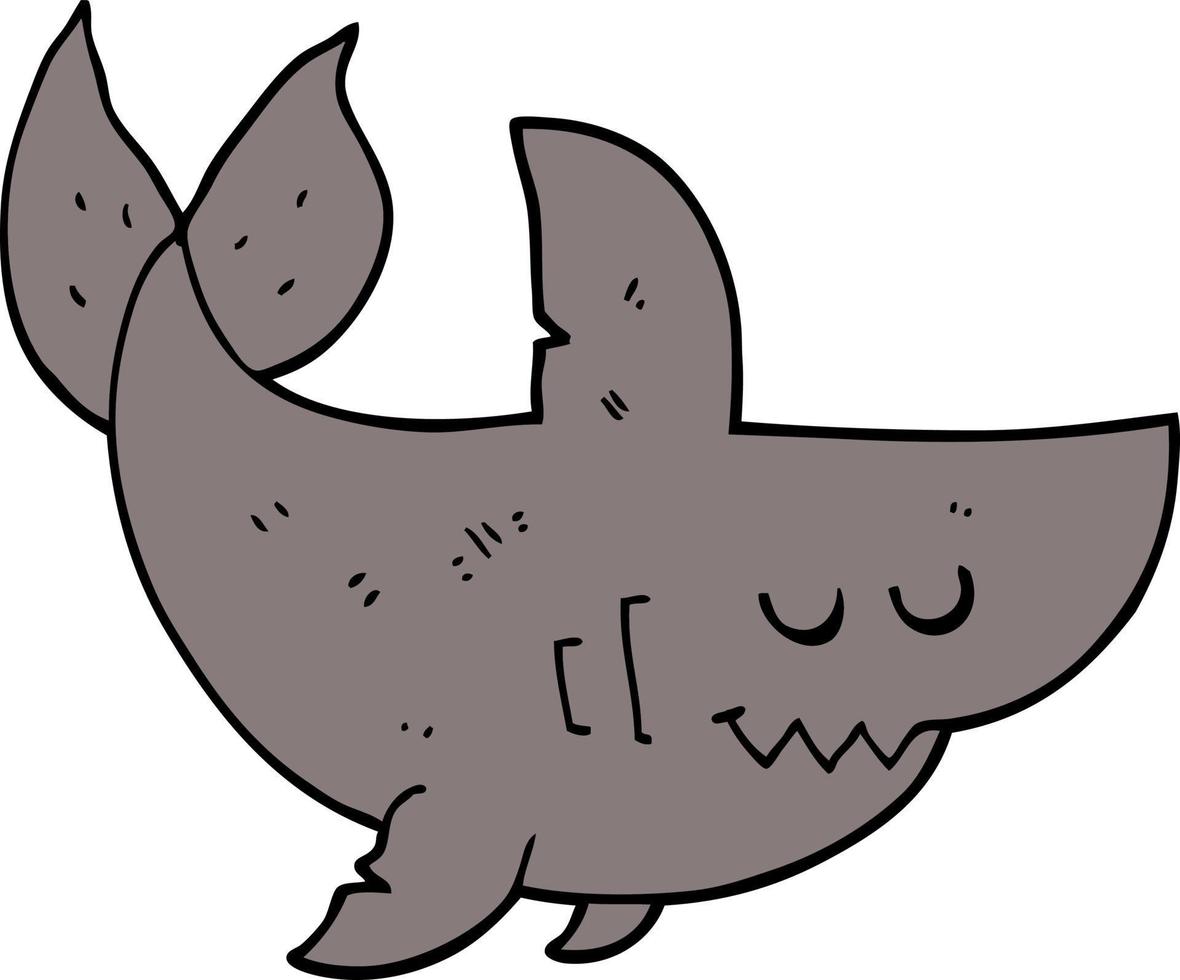 vecteur de requin de dessin animé