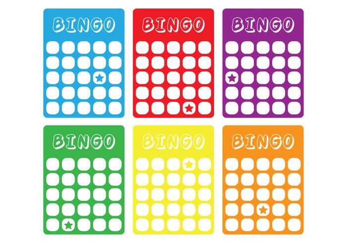 Carte classique de bingo vecteur