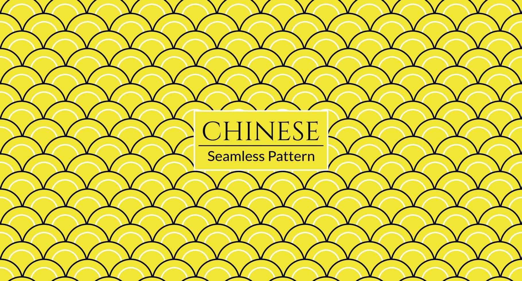 modèle sans couture chinois jaune, fond oriental. illustration vectorielle. vecteur