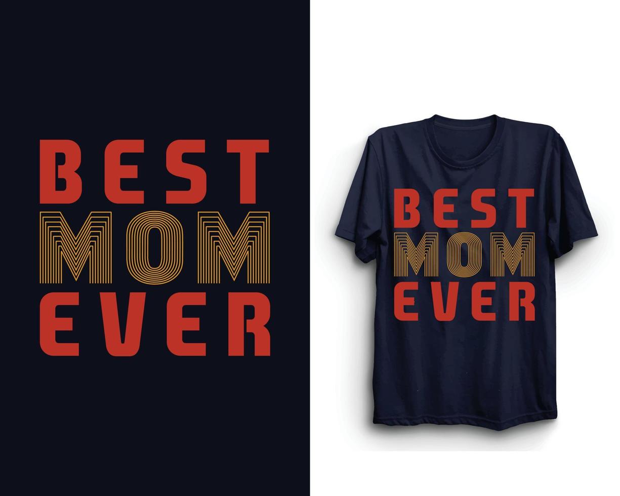conception de t-shirt vintage pour la fête des mères, meilleure maman de tous les temps, vecteur de la fête des mères