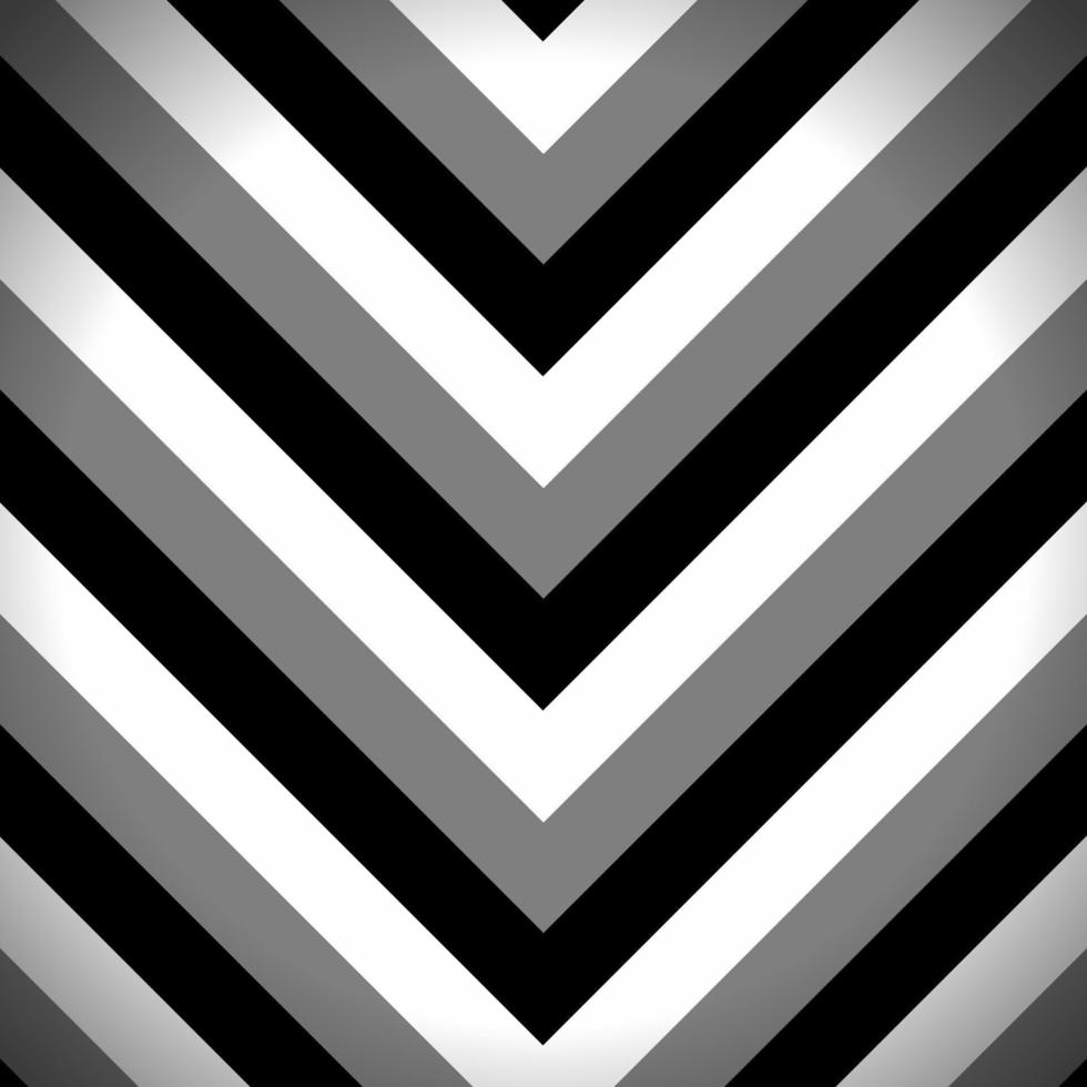 motif en zigzag rayé avec des rayures noires, gris foncé et blanches. fond d'écran abstrait, illustration vectorielle. vecteur