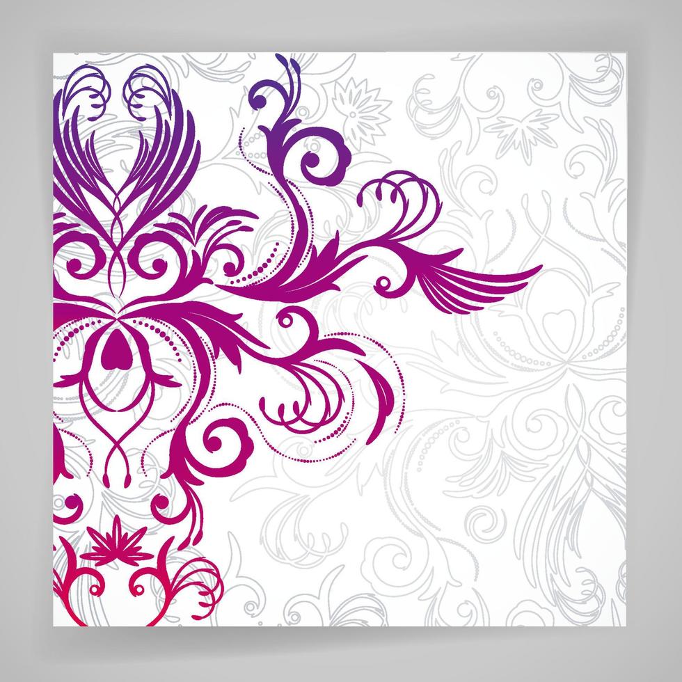 fond floral abstract vector avec fleurs orientales.