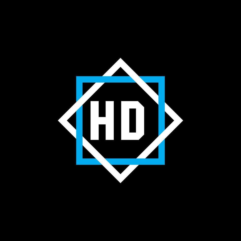 concept de logo de lettre de cercle créatif hd. conception de lettre hd. vecteur