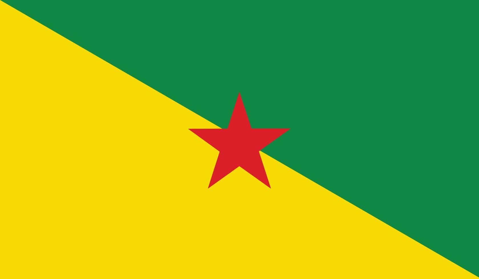 illustration vectorielle du drapeau de la guyane française. vecteur