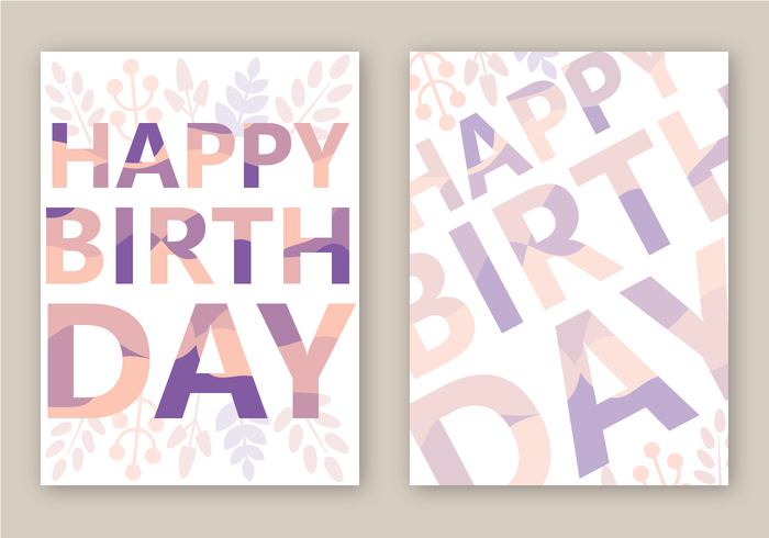 Vector de carte de joyeux anniversaire gratuit