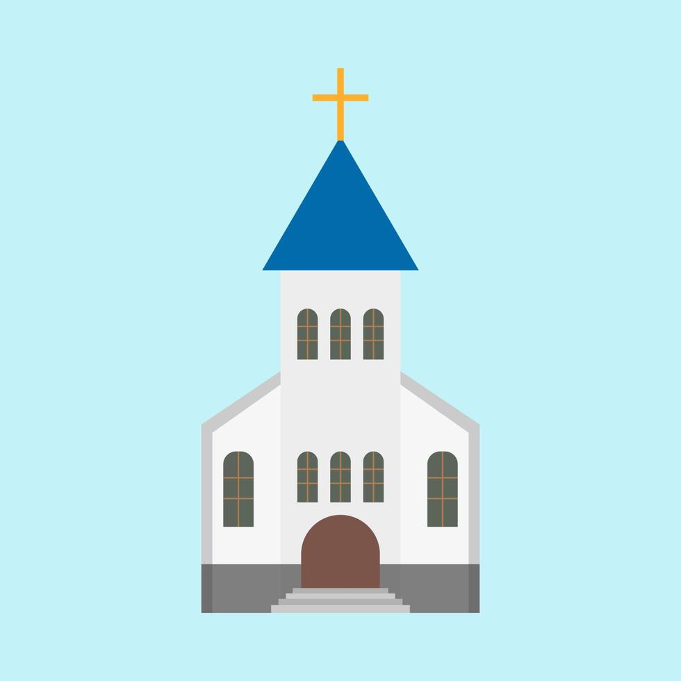icône de la tour du christianisme historique de l'architecture de l'église. vecteur de construction de dieu vintage simple