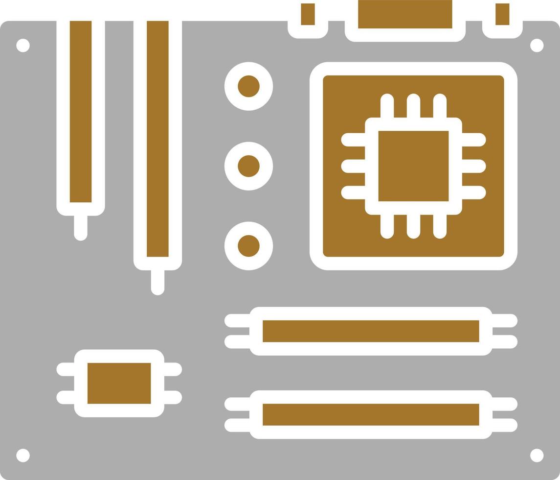 style d'icône de la carte mère vecteur
