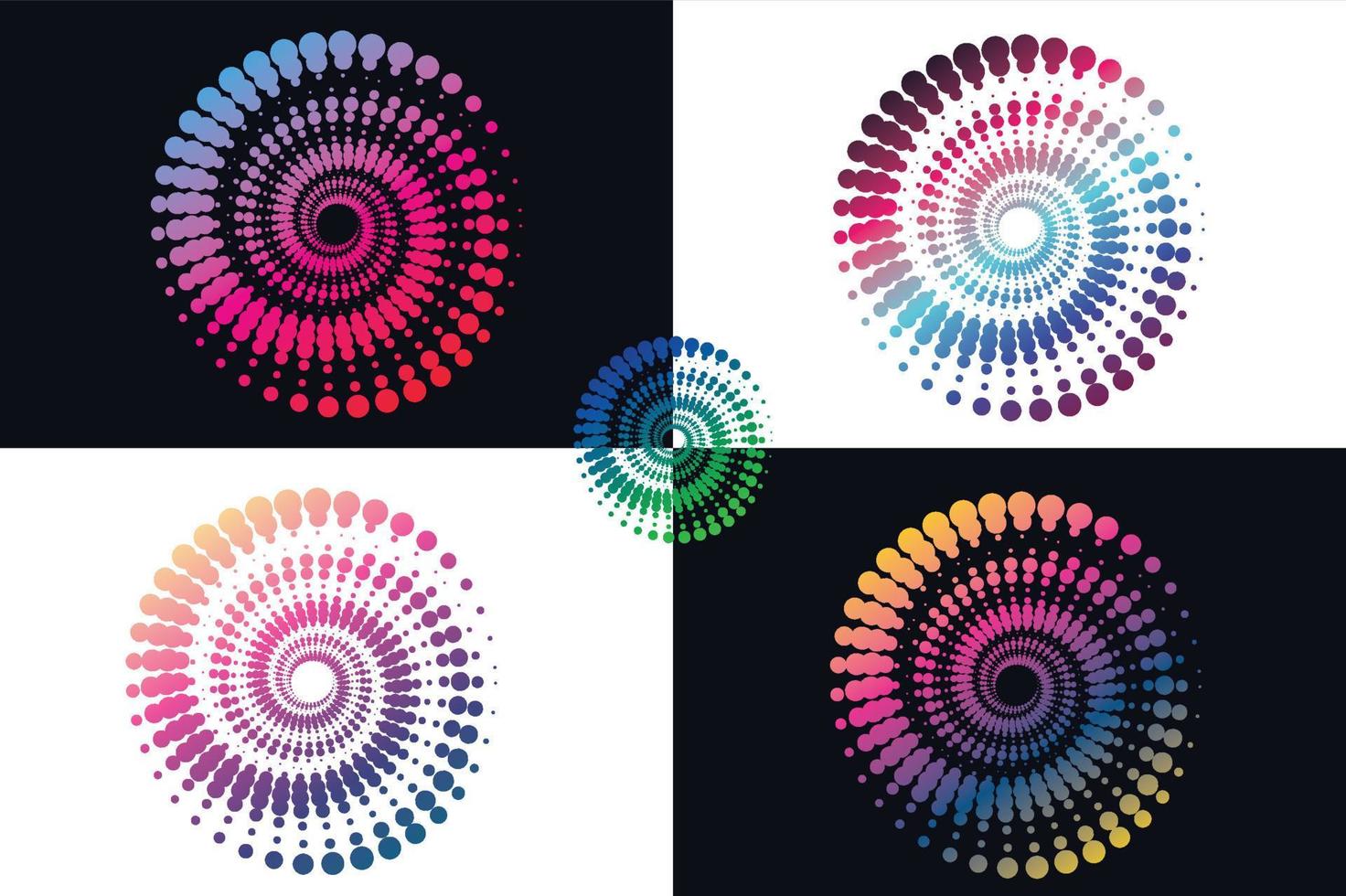 création de logo abstrait, modèle de logo vectoriel, résumé, mandala vecteur