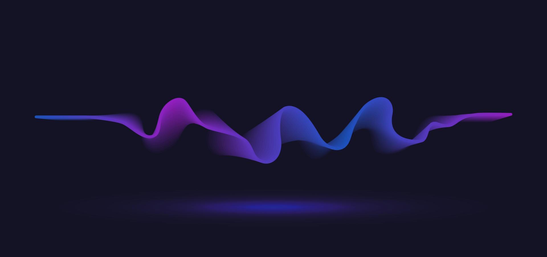 ligne d'onde de mouvement abstraite. conception de vecteur de fond de ligne de gradient.