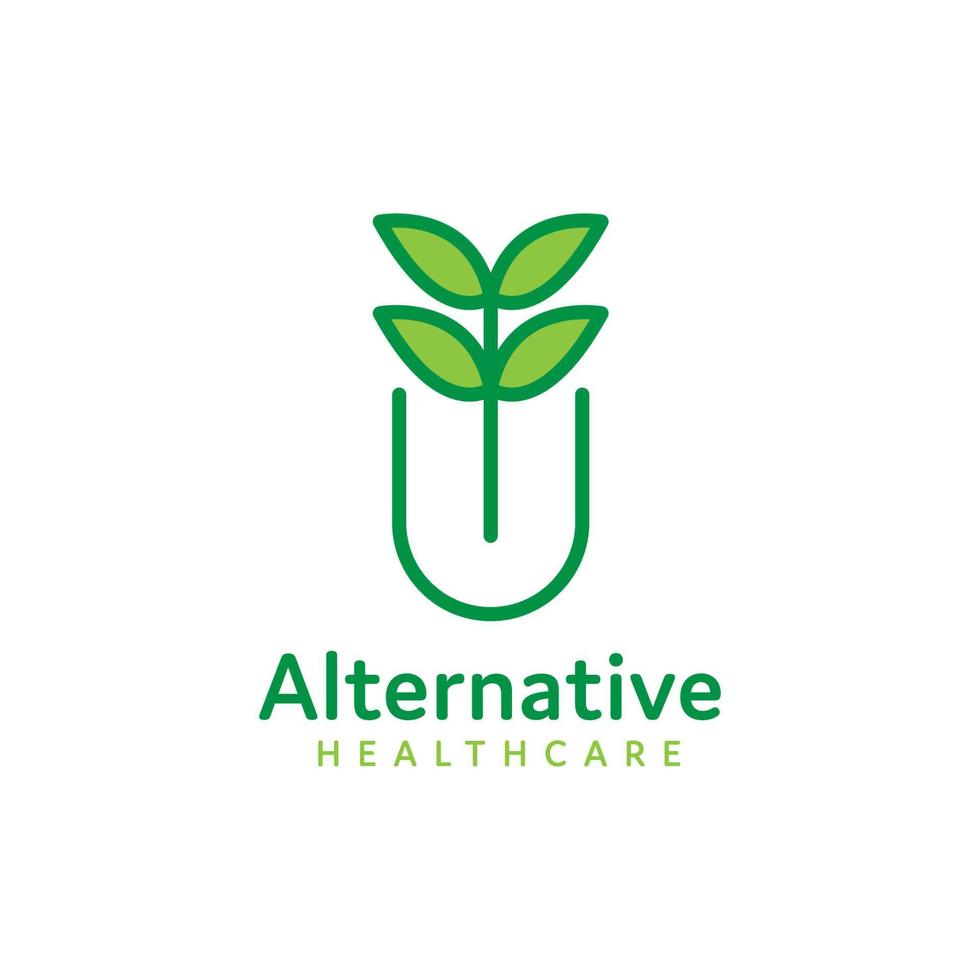 logo médecine alternative vecteur