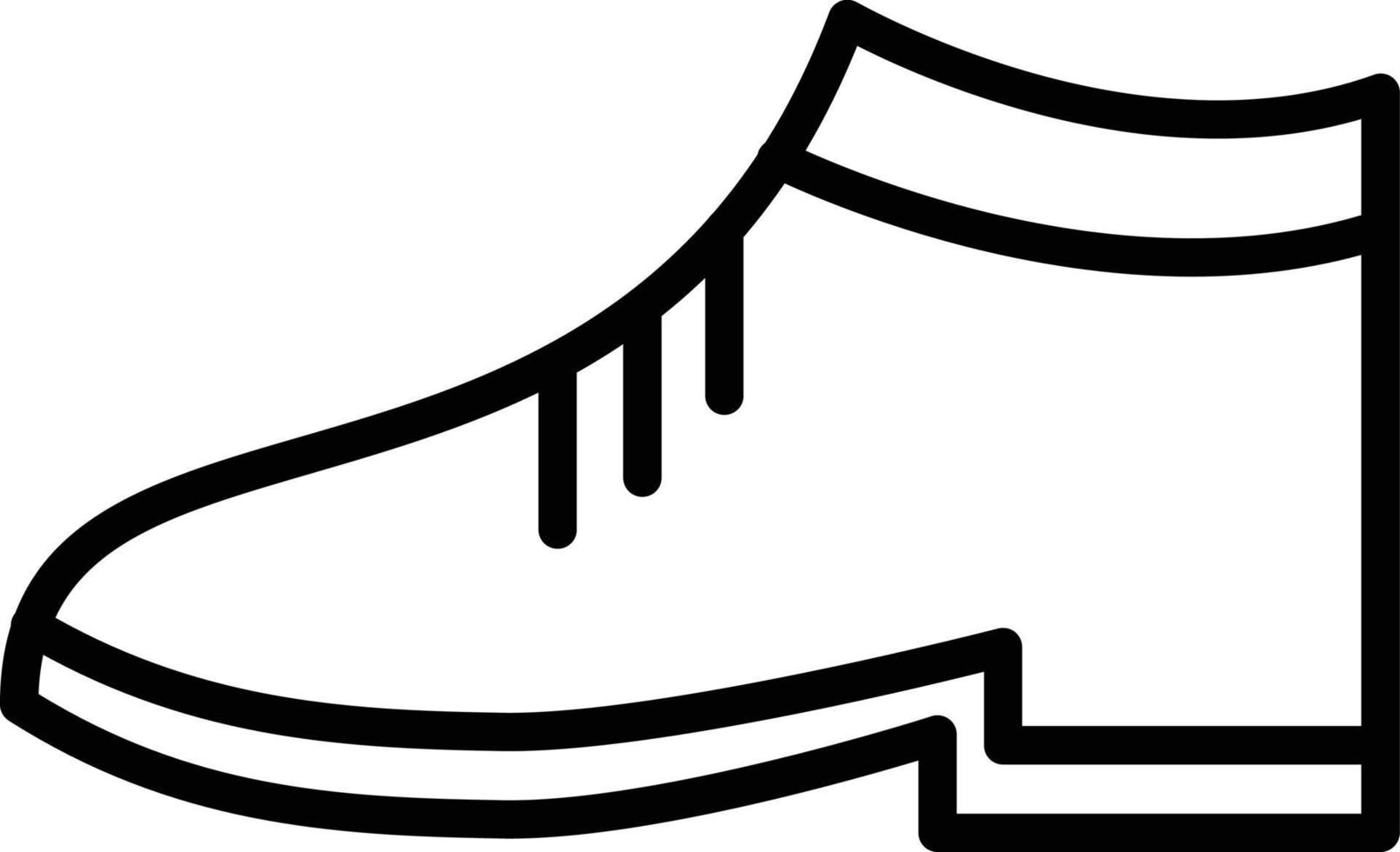 icône de ligne de chaussure vecteur