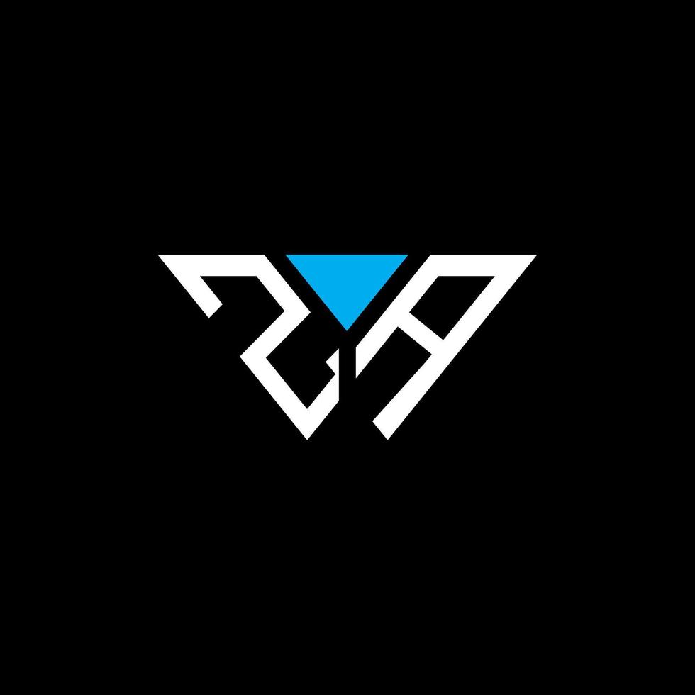 création de logo de lettre za avec graphique vectoriel, logo za simple et moderne. vecteur