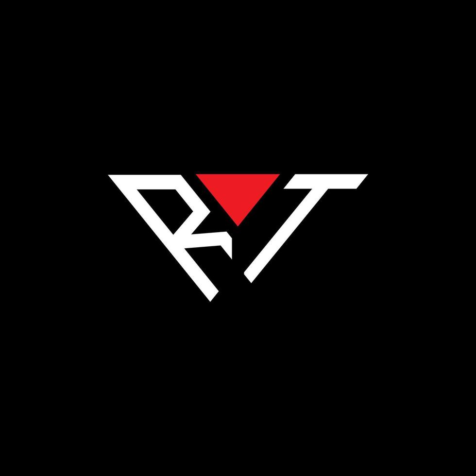 conception créative du logo de lettre rt avec graphique vectoriel, logo rt simple et moderne. vecteur