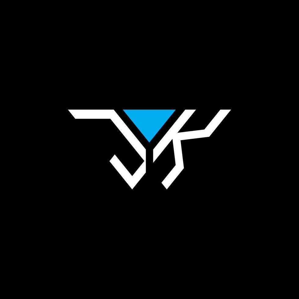 création de logo de lettre jk avec graphisme vectoriel, création de logo abc simple et moderne. vecteur