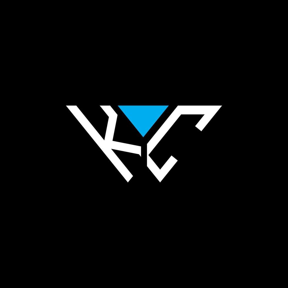 création de logo de lettre kc avec graphique vectoriel, création de logo abc simple et moderne. vecteur