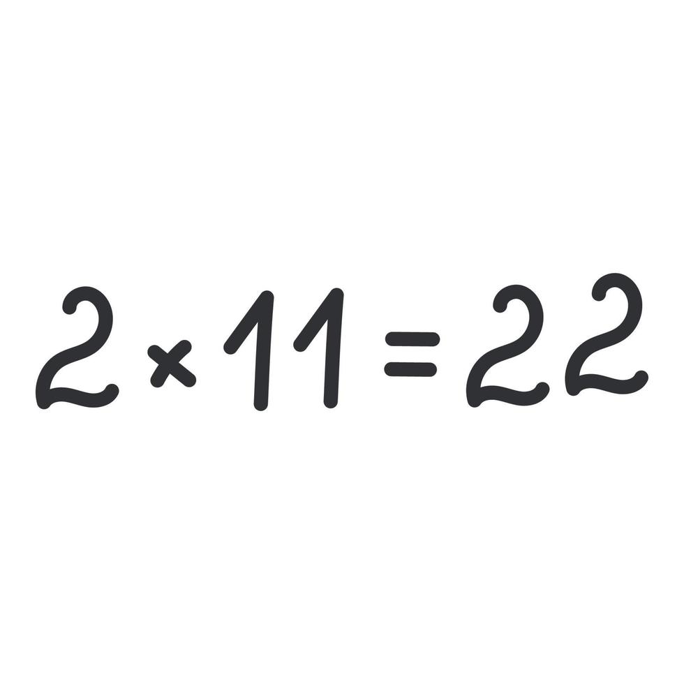 équation mathématique. la théorie des lois de la géométrie et la formule mathématique de l'équation au tableau noir. illustration vectorielle dessinée à la main. vecteur