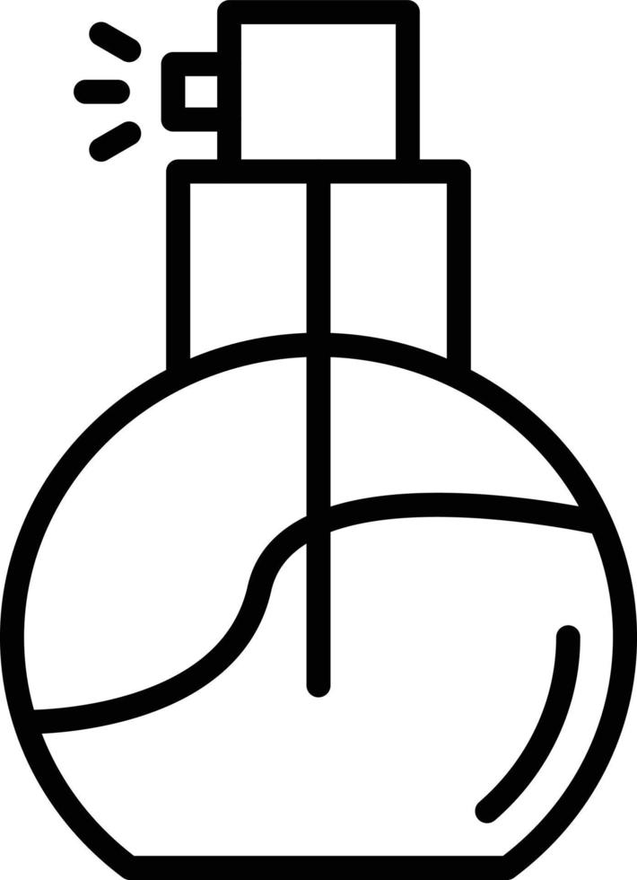 icône de ligne de parfum vecteur