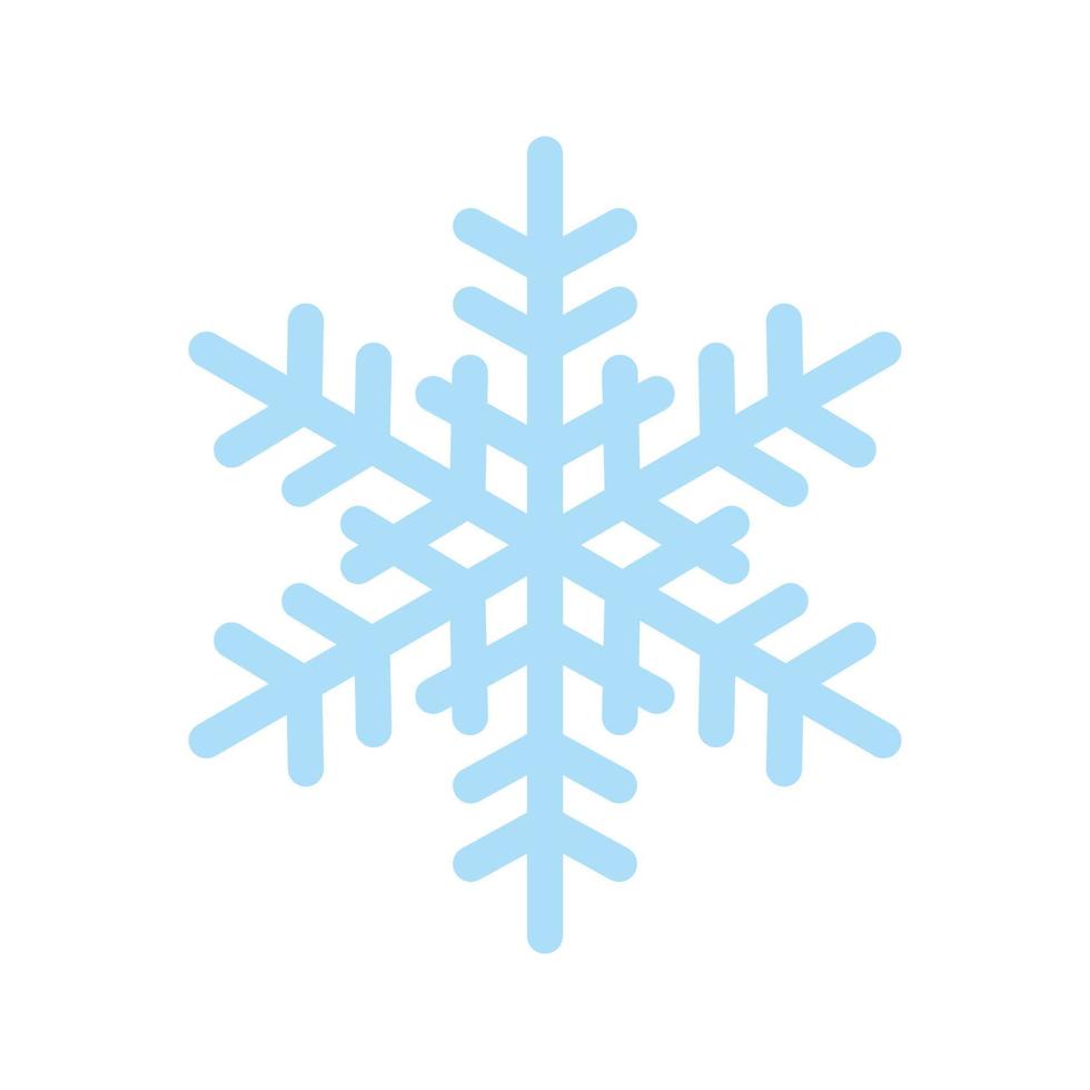 icône de flocon de neige, symbole de neige vecteur isolé sur fond blanc