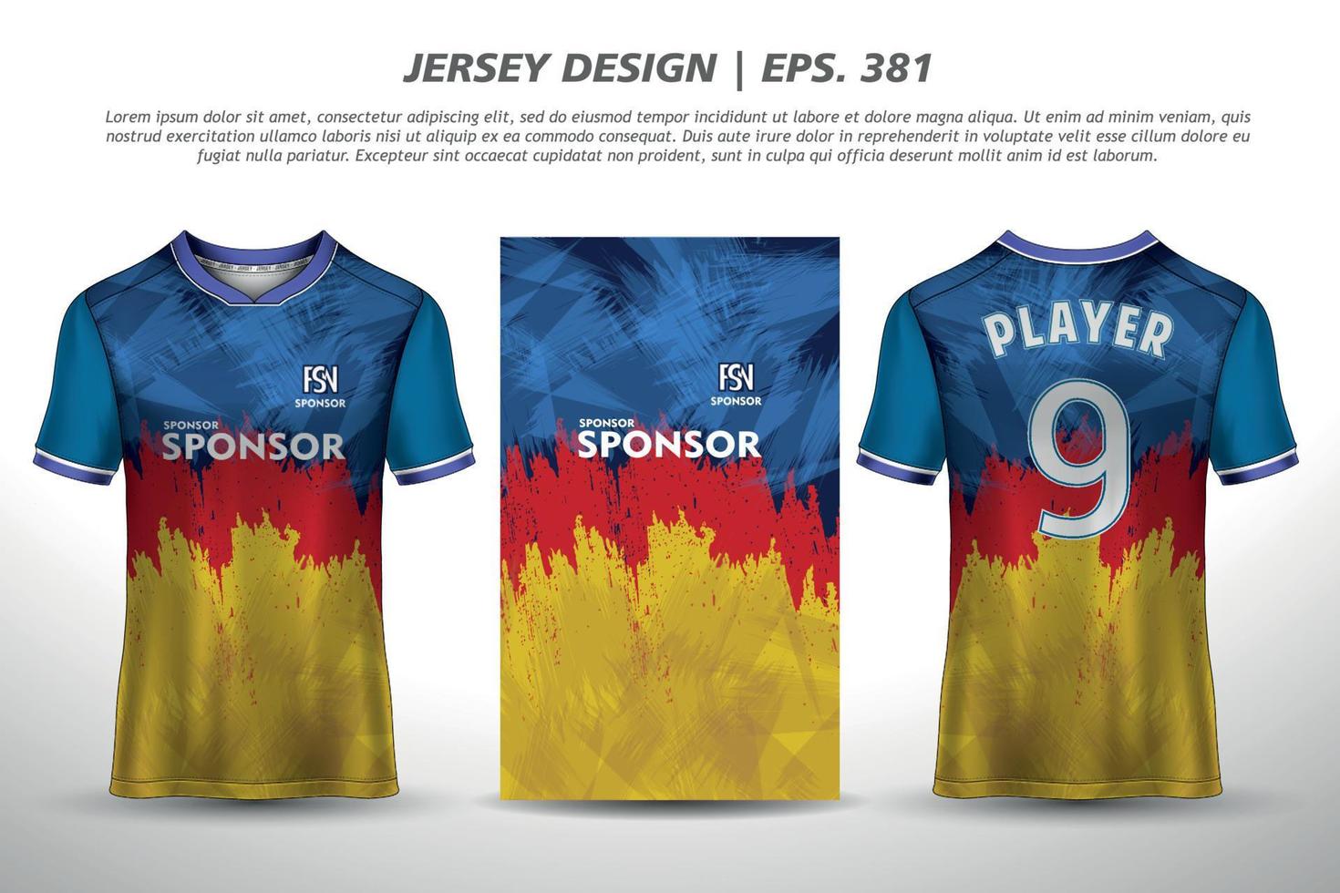 maillot design sublimation t shirt premium motif géométrique incroyable vecteur collection pour football football courses cyclisme jeux motocross sports