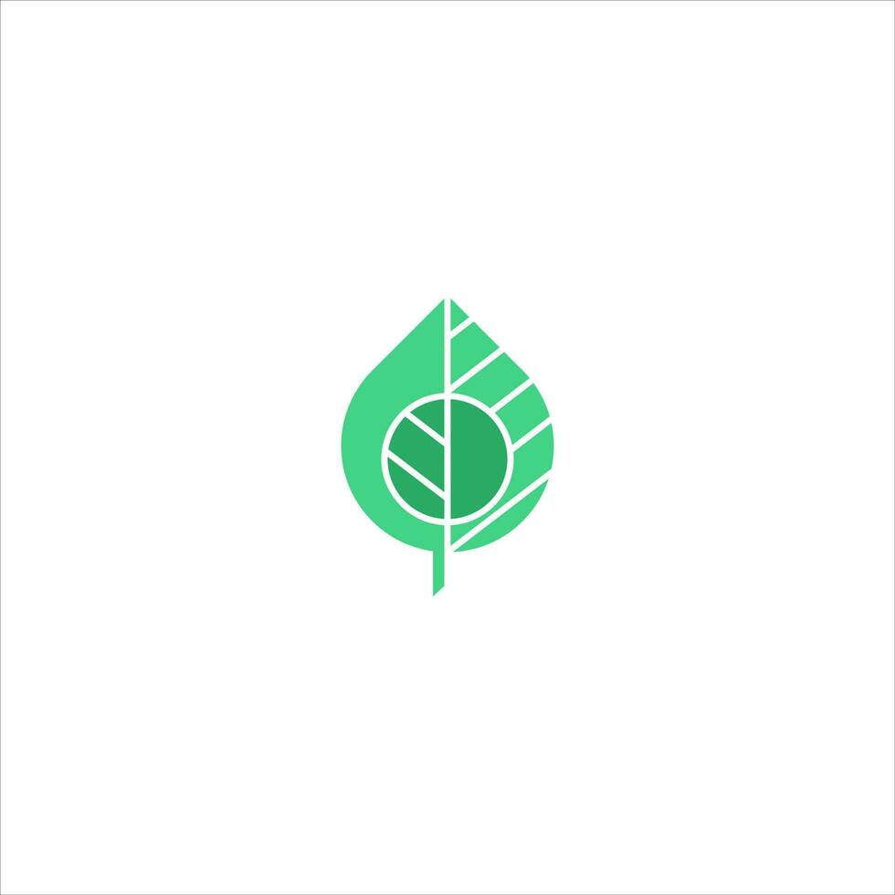 feuille verte abstraite et feuilles logo icône vector design. conception de paysage, jardin, plante, nature, santé et écologie illustration de logo vectoriel.