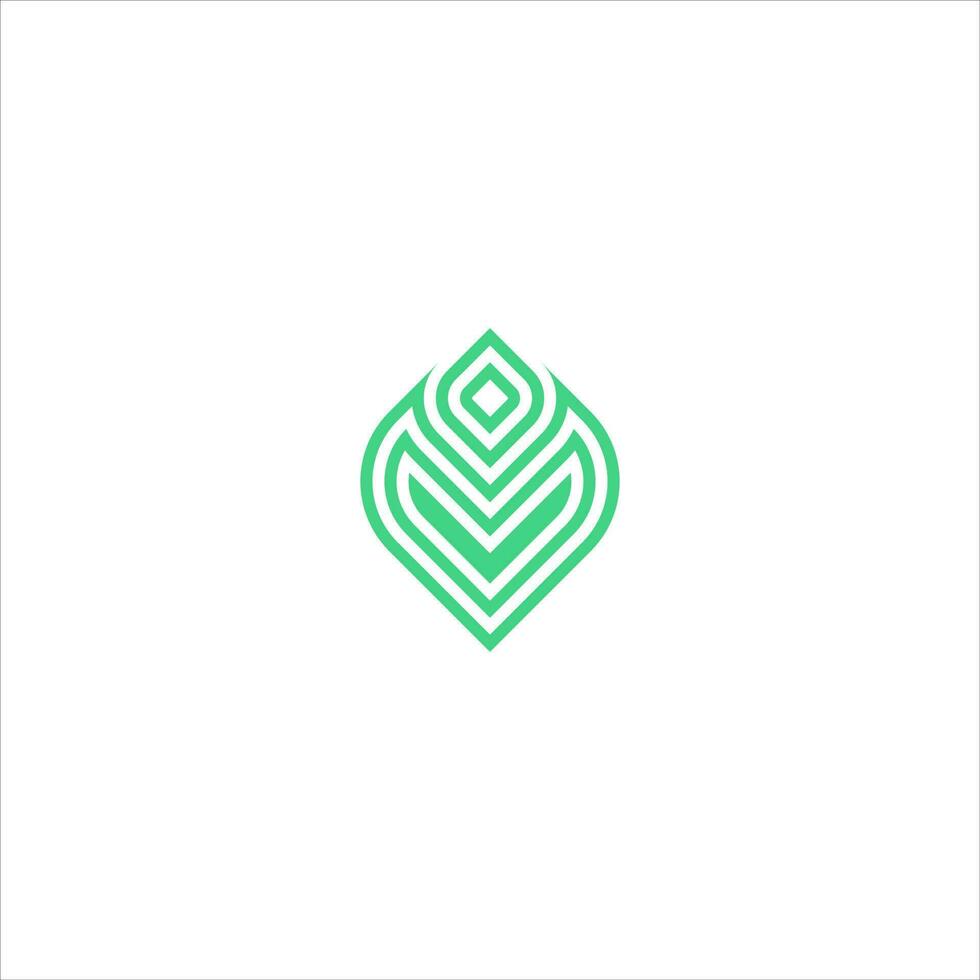 feuille verte abstraite et feuilles logo icône vector design. conception de paysage, jardin, plante, nature, santé et écologie illustration de logo vectoriel.