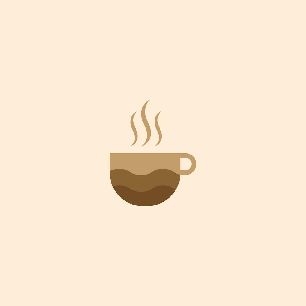 logo du café. symbole d'icône moderne monochrome mono-ligne minimalisme logo vectoriel pour café.