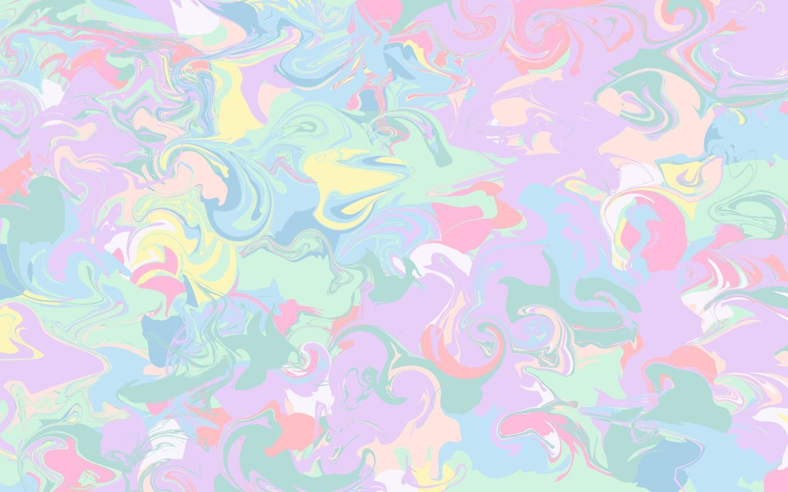 liquide, marbre, fluide, encre, couleur de l'eau texture abstraite vecteur motif couleurs pastel arrière-plan. illustration vectorielle