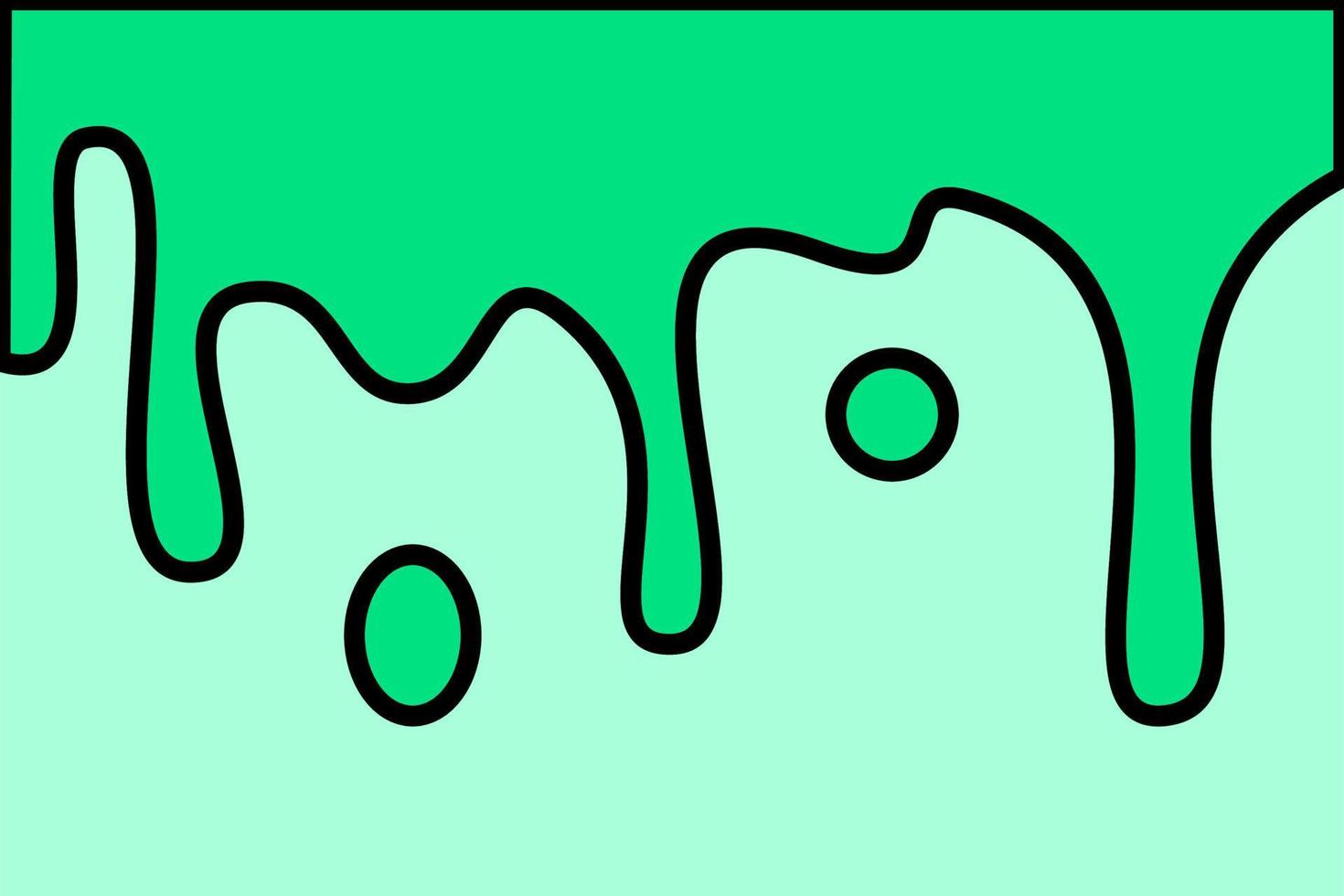 arrière-plan mignon vert avec style comique, arrière-plan amusant liquide fluide, arrière-plan liquide fluide, illustration de vecteur de dessin animé, mignon ondulé, arrière-plan comique avec vague