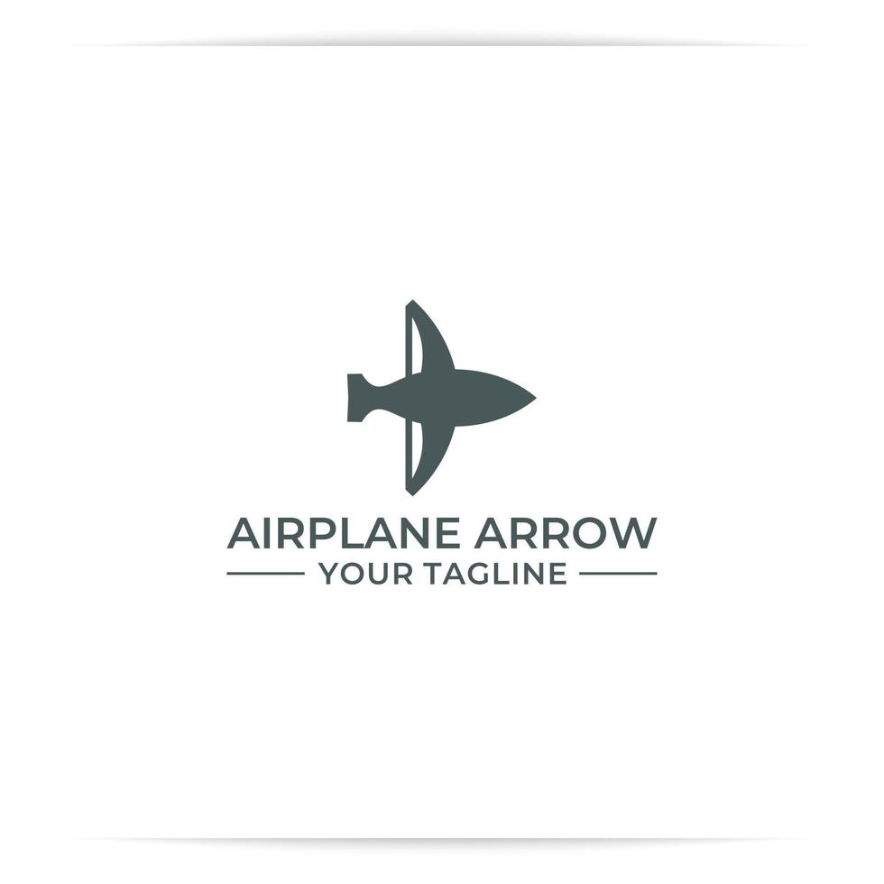 vecteur de conception de logo d'avion archer,