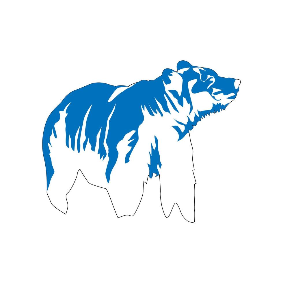 illustration de la conception d'ours vecteur